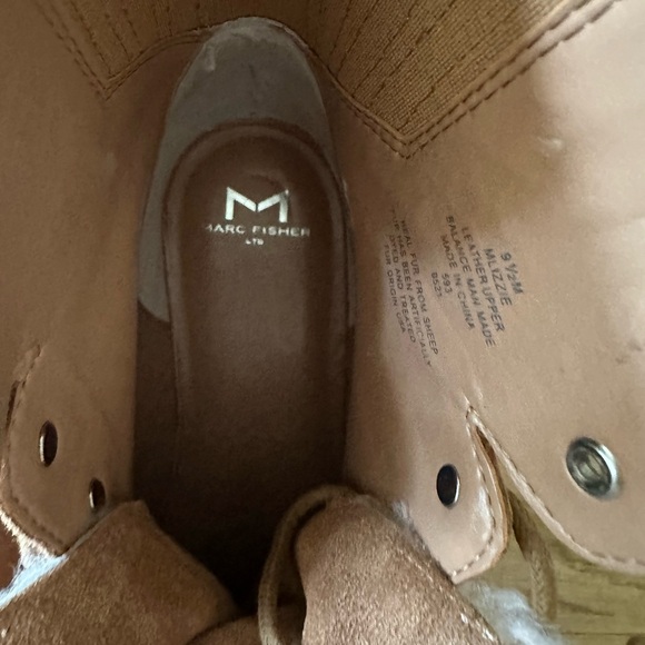 MARC FISCHER Izzie Lugsole Boots New Brown Suede - Picture 12 of 15